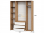 Спальня Некст 1 Дуб Золотой/Белый
