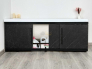 Экран под ванну МДФ Alt Black 1600 мм черный мрамор