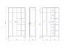 Шкаф для одежды 2-х дверный с глухими дверями Фрея