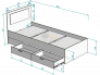 Кровать Ольга L71 ширина 900