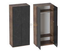 Шкаф 2 двери с глухими дверями без светильника