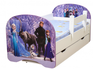 Кровать с фотопечатью с 1 ящиком Зимняя сказка 700*1400