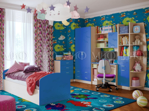 Детская комната Юниор-2 Синий