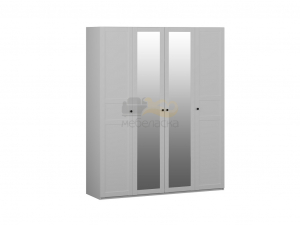 Шкаф 4-х дверный Фрея с двумя зеркальными дверями