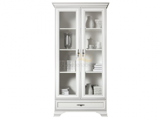 Шкаф-витрина S320-REG2W1S Кентаки Белый