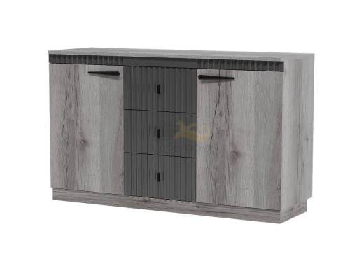 Комод на цоколе Ольга 3 дуб делано