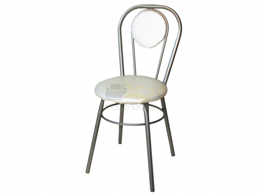 Стул №1 ДХ-7 с мягкой спинкой обивка жемчуг