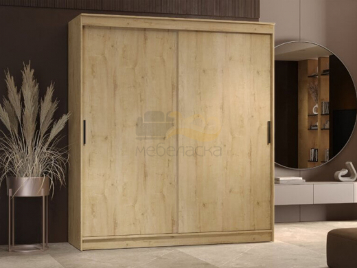 Шкаф-купе Гранд-1 2000 Дуб Вотан-двери ЛДСП