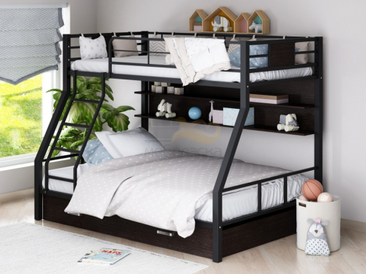 Двухъярусная кровать Гранада 1 ПЯ Черная