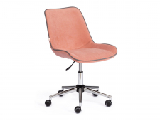 Кресло офисное Style флок розовый