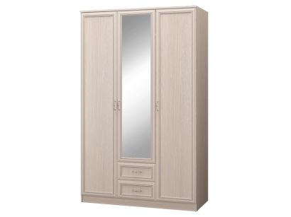 Шкаф 3-х дверный с зеркалом и ящиками Верона
